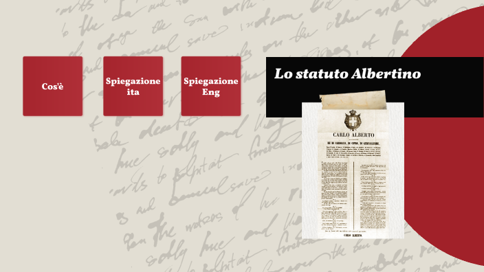Che Cos E Lo Statuto Albertino lo statuto albertino by Chiara Manzo on Prezi