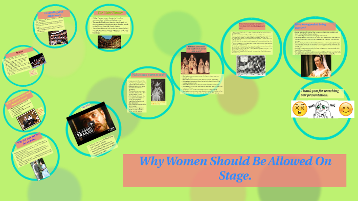 Why Women Should Be Allowed On Stage. by arianna rice on Prezi