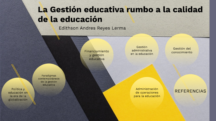 La Gestión Educativa Rumbo A La Calidad De La Educación By Andres Reyes ...