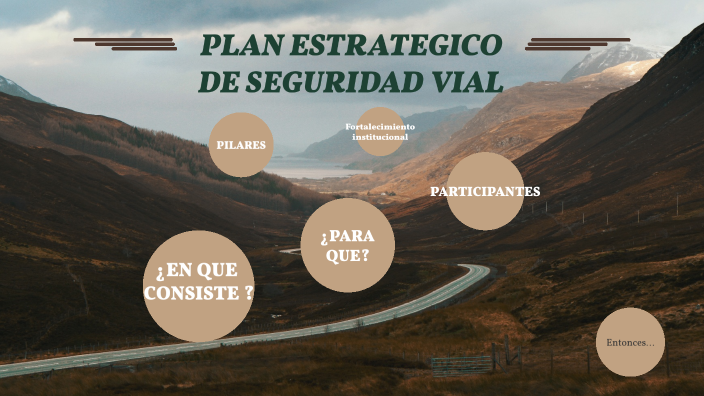 PLAN ESTRATEGICO DE SEGURIDAD VIAL by Coordinador Rutas GSN on Prezi