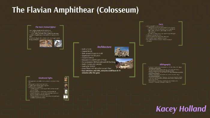 The Flavian Amphithear Colosseum By Kacey Holland On Prezi