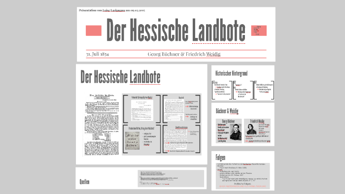 Der Hessische Landbote Zusammenfassung Der Hessische Landbote by Mona Sheikh on Prezi Next