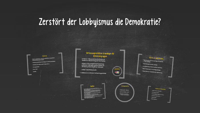 Zerstört Der Lobbyismus Die Demokratie By L H On Prezi