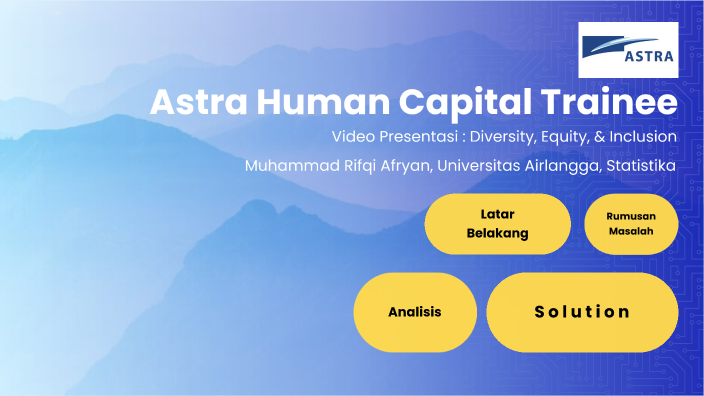 Astra Human Capital Trainee Video Presentasi Diversity Equity And Inclusion By Rifqi Afryan