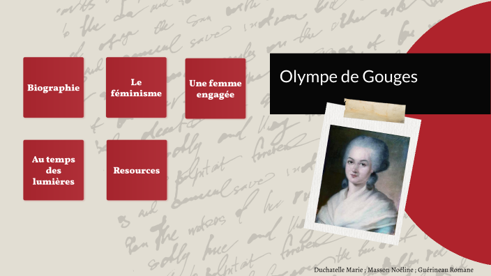 idee dissertation olympe de gouges