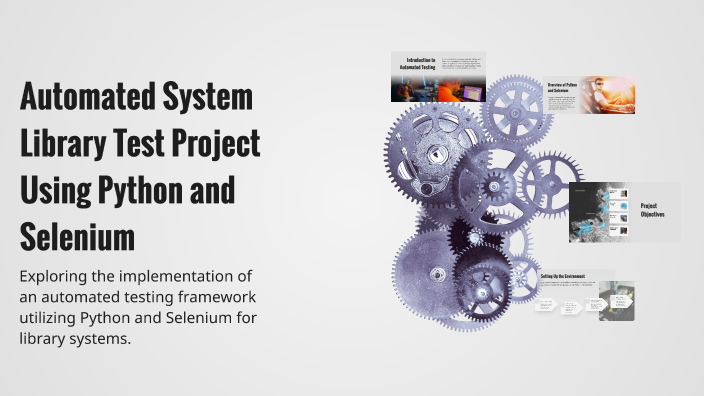 Automated System Library Test Project Using Python and Selenium by ...