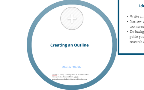 Creating an Outline by Cara Stone on Prezi