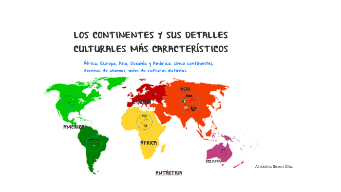 LOS CONTINENTES Y LOS DETALLES CULTURALES MÁS CARACTERÍSTICO by Yolanda