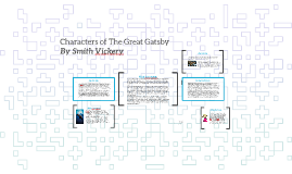 Characters Of The Great Gatsby By Smith Vickery