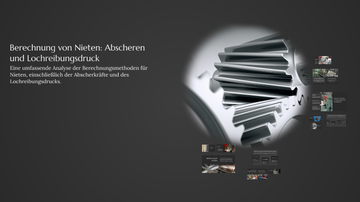 Berechnung von Nieten: Abscheren und Lochreibungsdruck by Regina Rokob ...
