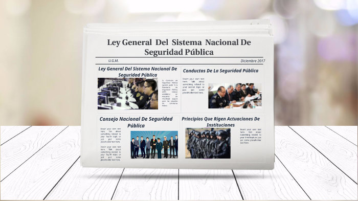 Ley General Del Sistema Nacional De Seguridad Pública By Rene Reyes On ...