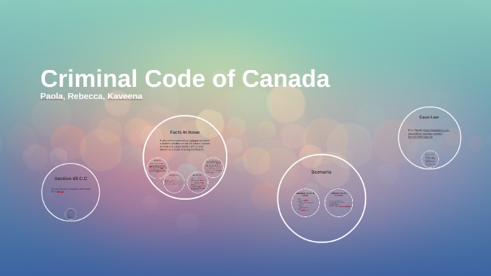 canada criminal code possession of drugs