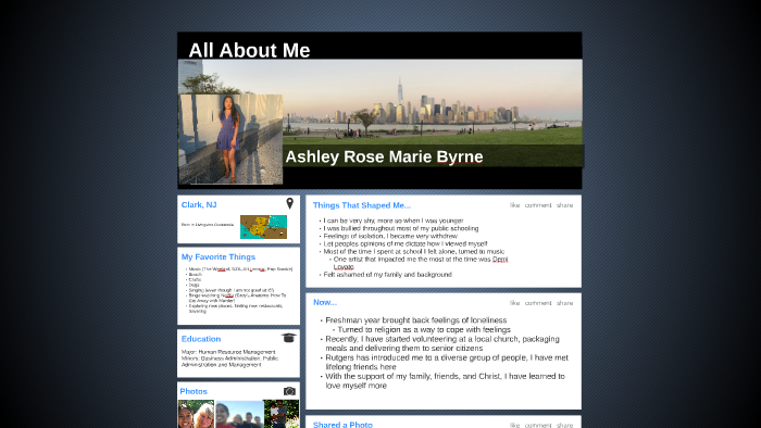 All About Me by on Prezi