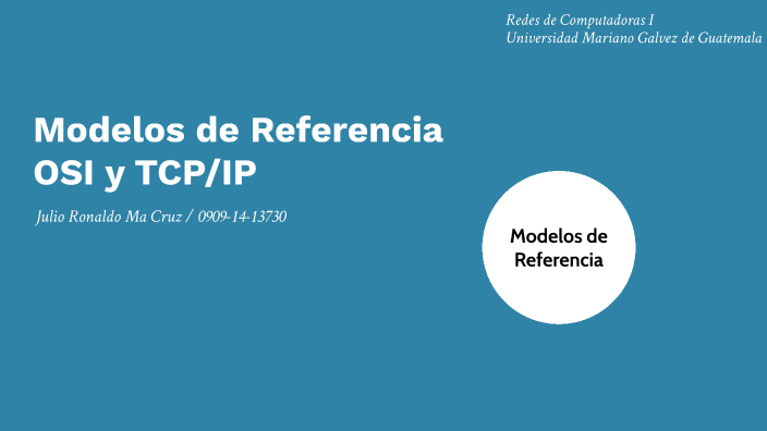 Modelos de Referencia OSI y TCP/IP by JULIO RONALDO MA CRUZ on Prezi