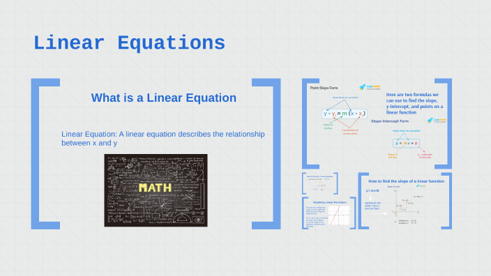 Linear Equations by Aristea Franks on Prezi
