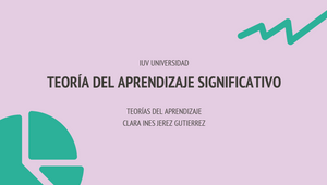 Teoría del Aprendizaje Significativo by Clara Ines Jerez Gutierrez on ...