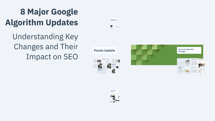 8 Major Google Algorithm Updates by GenVibes ?? on Prezi
