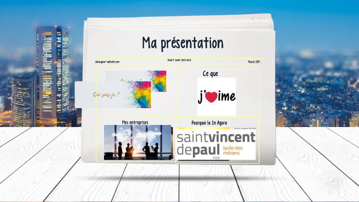 presentation personnelle in english example