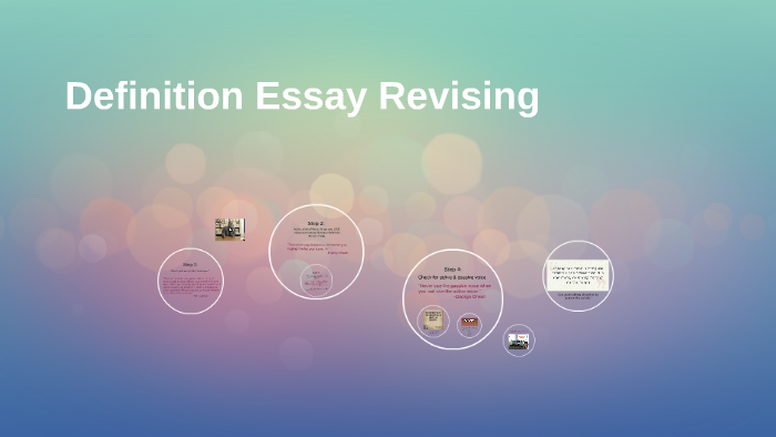 purpose of revising essay