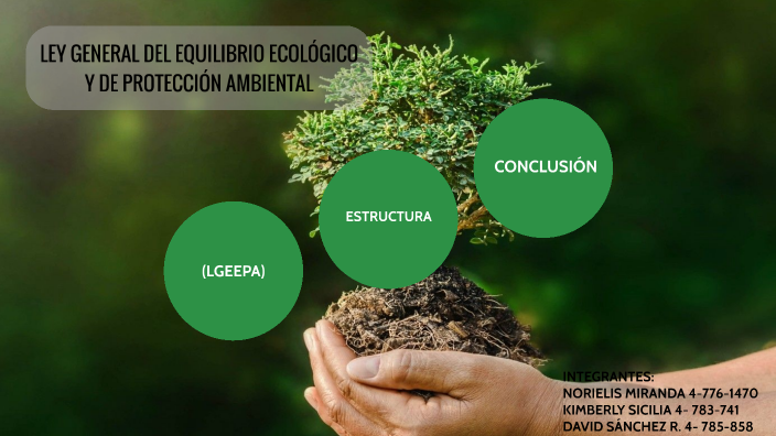 LEY GENERAL DE EQUILIBRIO ECOLÓGICO Y DE PROTECCIÓN AMBIENTAL (LGEEPA ...