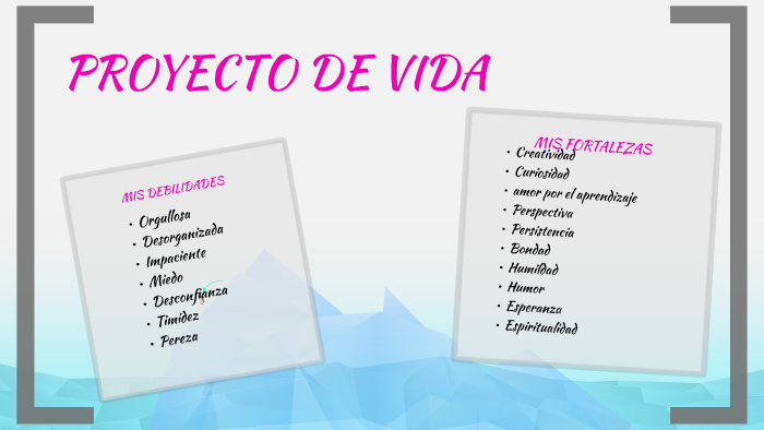 PROYECTO DE VIDA by Dayana Katherin Moreno on Prezi