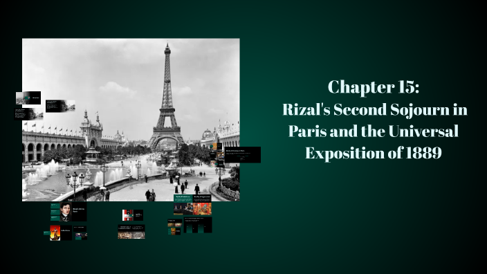 Rizal's Second Sojourn in Paris and the Universal Exposition of 1889 by ...