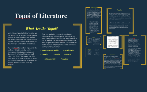 Topoi of Literature by Miguel Serrano on Prezi