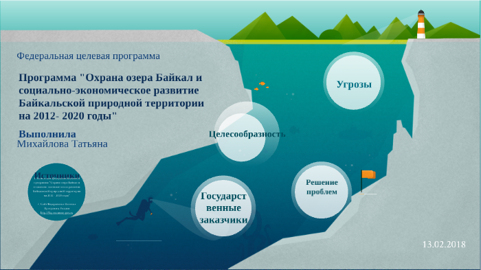 Федеральный проект сохранение озера байкал