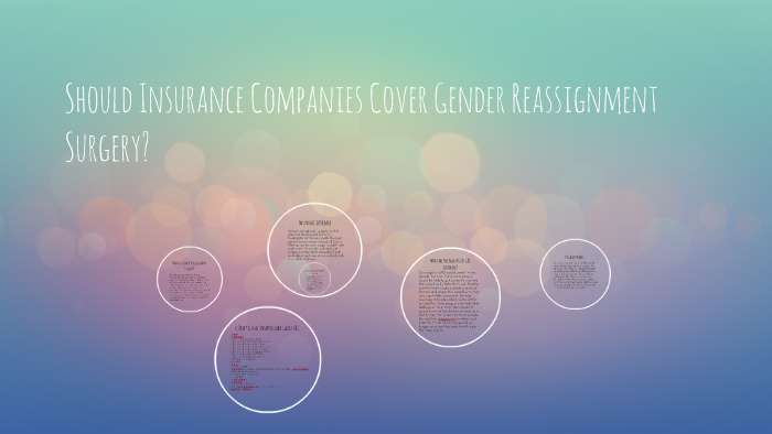 insurance companies that cover gender reassignment surgery