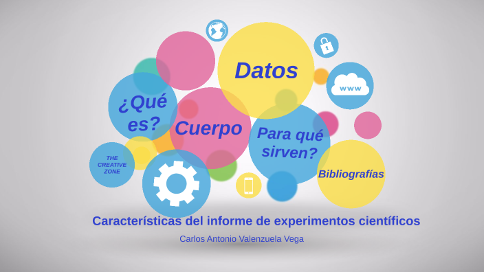 Características del informe de experimentos científicos by Carlos