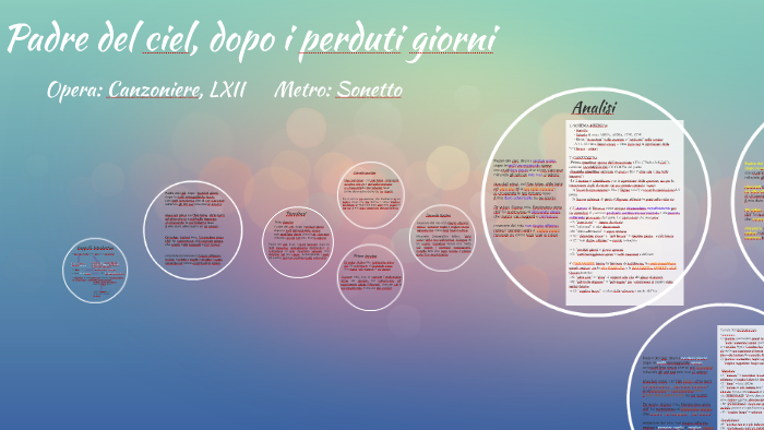 Padre del ciel, dopo i perduti giorni by Tomas Calzavara on Prezi