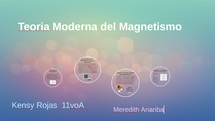 Teoria Moderna del Magnetismo by Kensy Rojas Calix on Prezi