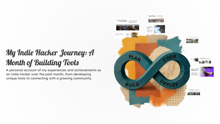My Indie Hacker Journey: A Month of Building Tools by Ayush Soni on Prezi