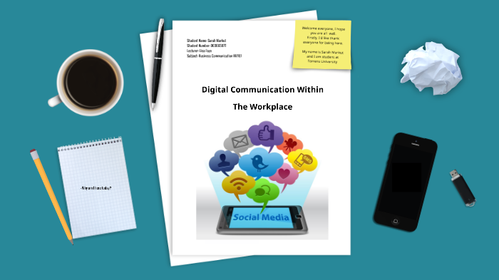Social media in the Workplace by sarah markut on Prezi