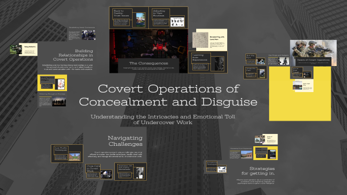 Covert Operations Abstract Covert Operations of Concealment and Disguise by Sacha Pieterse on Prezi