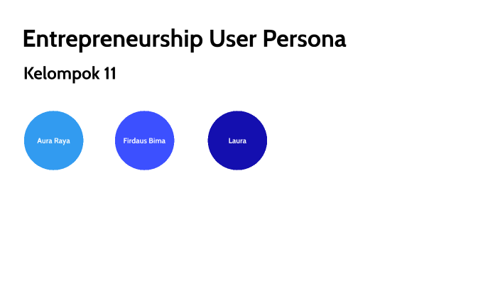 Entrepreneurship User Persona by Andhika Suryanto on Prezi
