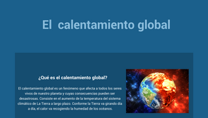 El calentamiento global by Gael Labastida on Prezi Design
