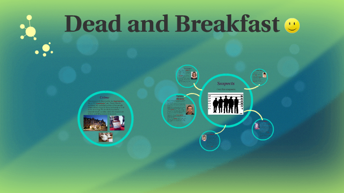 Dead And Breakfast Suspect Chart Answers
