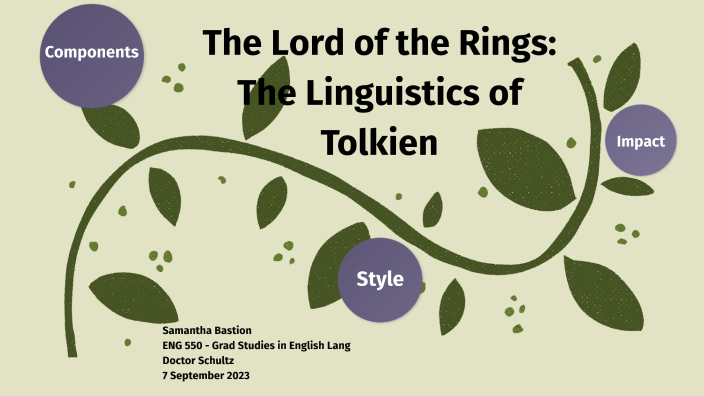 Tolkien Language Tree The Lord of the Rings: The Linguistics of Tolkien by Samantha Bastion ...