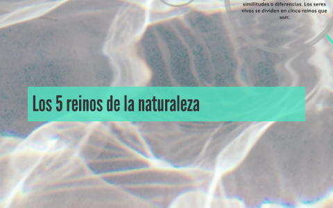Los 5 reinos de la naturaleza by adilene Sánchez on Prezi