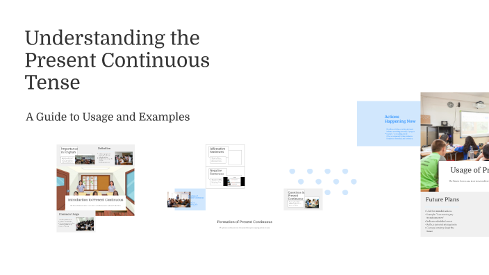 Understanding the Present Continuous Tense by Muhammad Resttu on Prezi