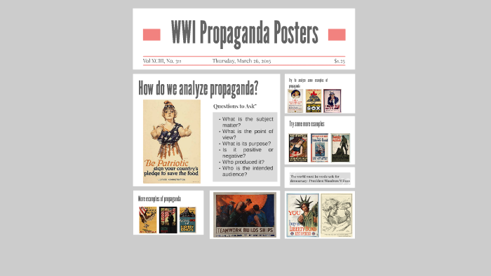 WWI Propaganda Posters by Krista Mallon on Prezi