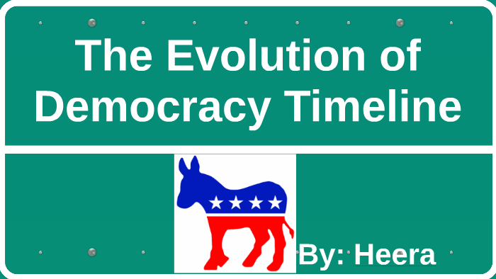 The Evolution of Democracy Timeline by Heerthena Mohanathas