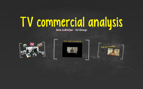 TV commercial analysis by Ieva Lukstiņa