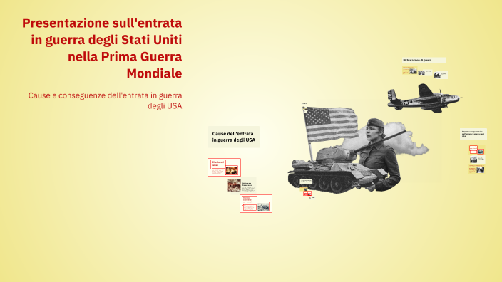 Presentazione sull'entrata in guerra degli Stati Uniti nella Prima