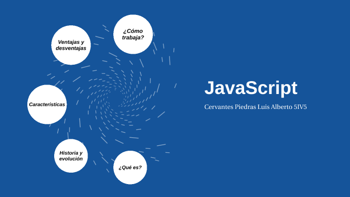 Lenguaje de programación: JavaScript by luis cervantes on Prezi image.