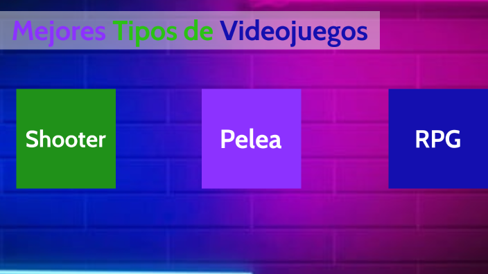 Mejores Tipos de Videojuegos by Christopher Gomez on Prezi