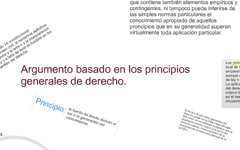 Argumento Basado En Los Principios Generales De Derecho By Erika Romo 