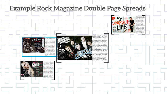 Example Rock Magazine Double Page Spreads by Hubert Dudowicz on Prezi
