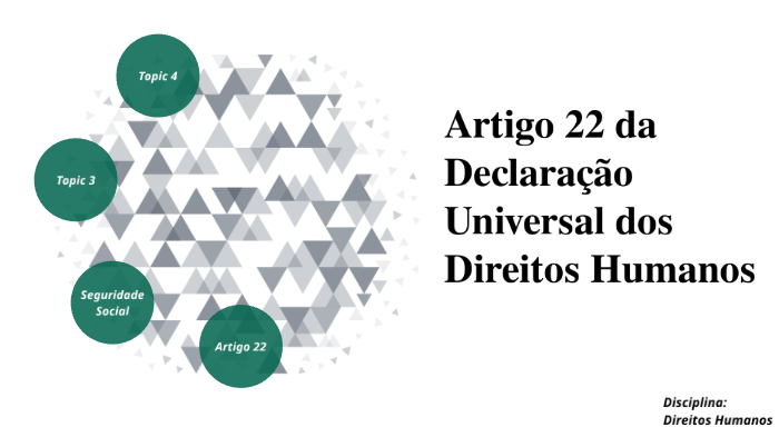 Artigo 22 dos Direitos Humanos by Bernardo Soares on Prezi